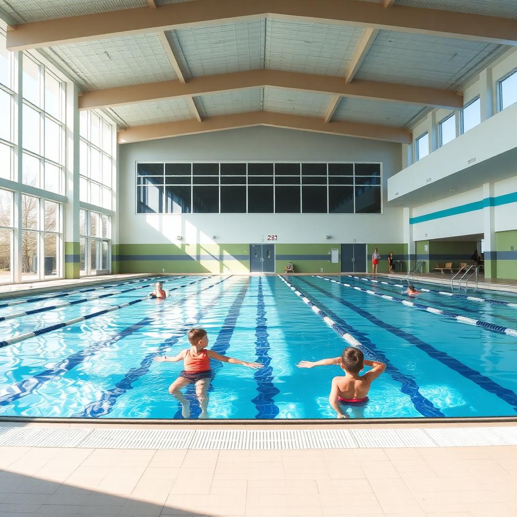 Indoor aquatics pool at the Wytheville Community Center