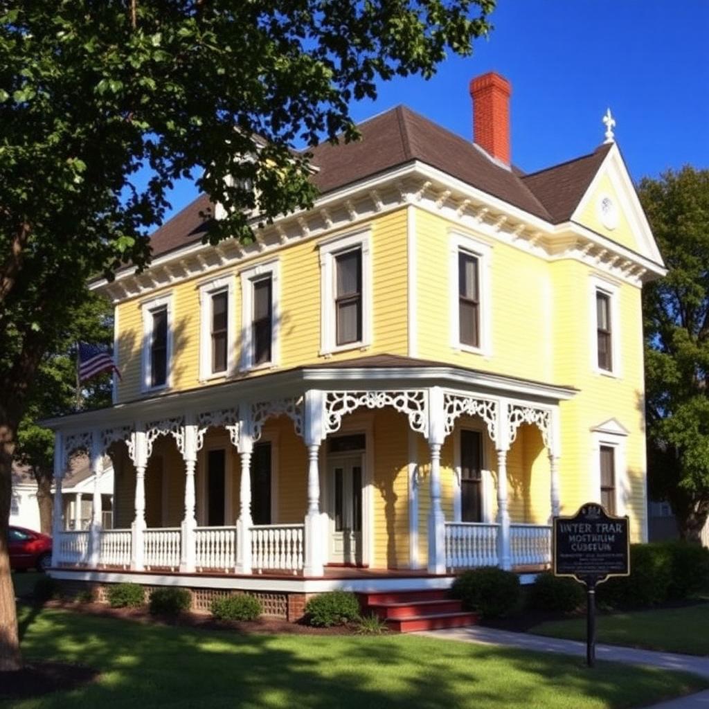 Victorian yellow home housing the Edith Bolling Wilson Birthplace Museum